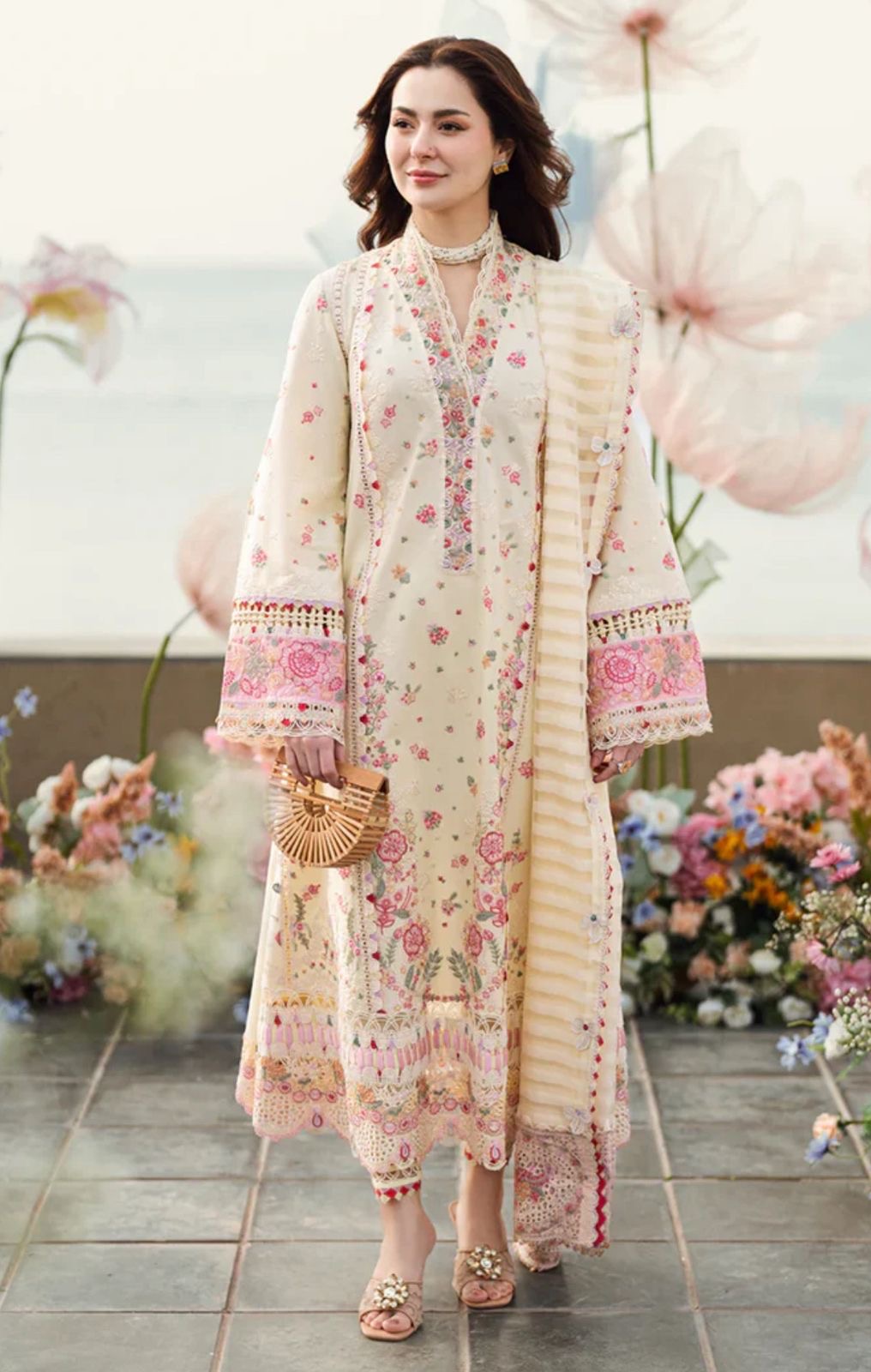 Qalamkaar 3 piece embroided at factory price