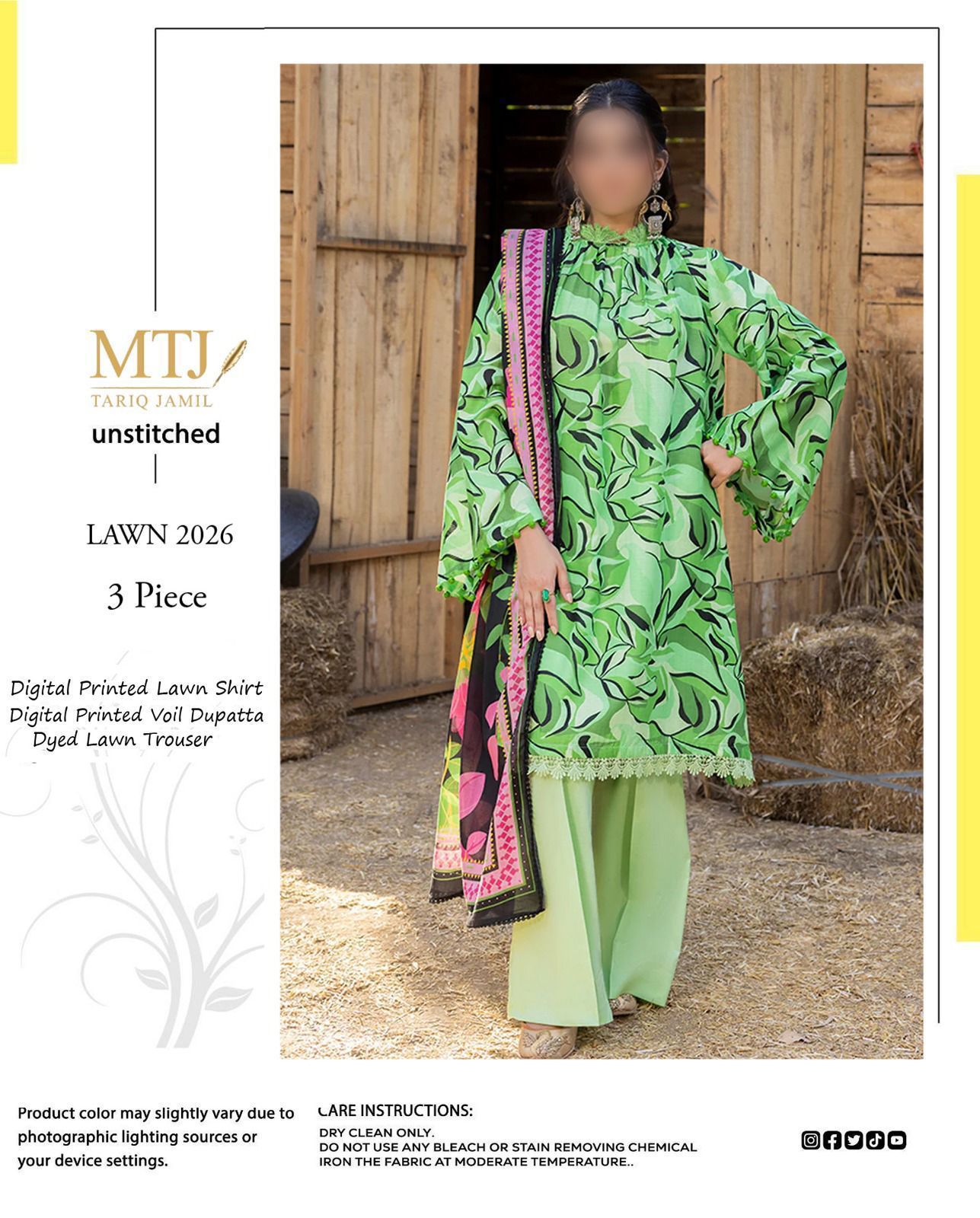 MTJ  lawn 3piece hot selling article