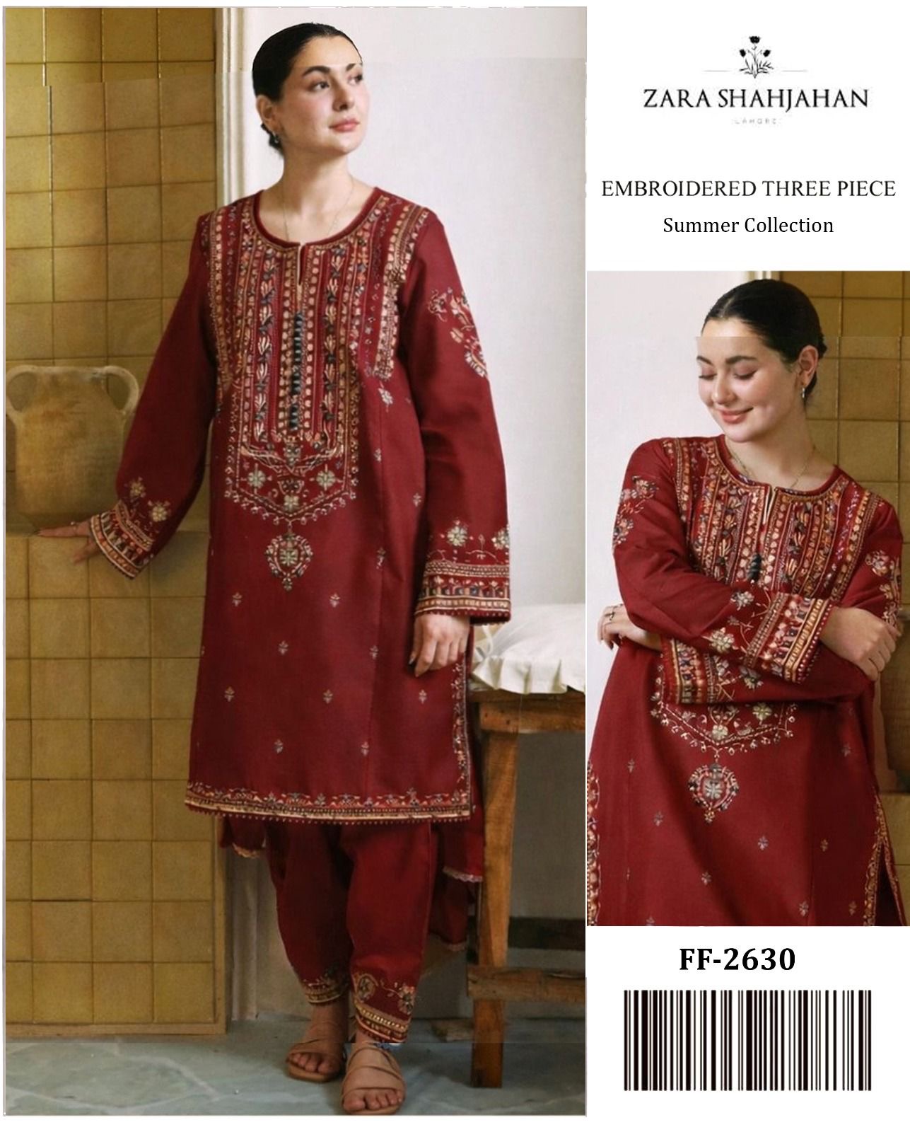 Zara Sgahjahan heavy embroided 2 piece